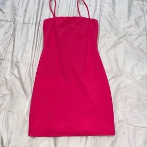 Hot pink dress